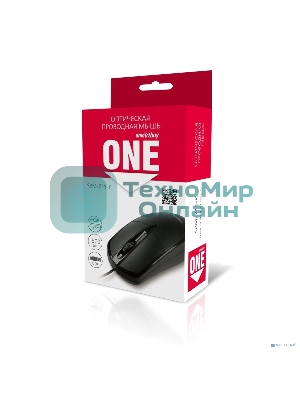 Мышь проводная Smartbuy ONE 215 черная (SBM-215-K)