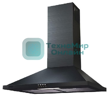 Вытяжка Krona BELLA 600 BLACK PUSH BUTTON черный