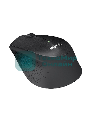 Мышь беспроводная Logitech M330 SILENT PLUS черный, 1000 dpi, радиоканал, USB, кнопки - 3