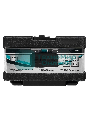 Набор бит Stels 11313 hex хвостовик-шестигранник 1/2'', crv, 10 мм, 15 предм.
