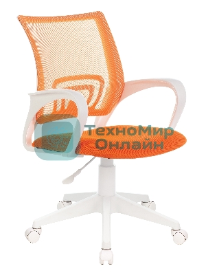 Кресло Бюрократ CH-W695NLT TW-38-3 TW-96-1 оранжевый, сетка/ткань, 120 кг, механизм качания