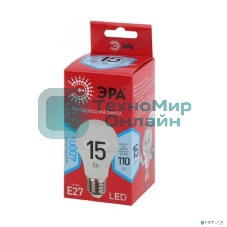 Лампа светодиодная ЭРА A60-15W-840-E27 R (диод груша 15Вт нейт E27) (10/100/1500)