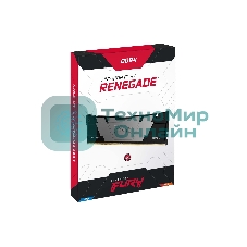 Оперативная память Kingston Fury Renegade, DDR4, 32Gb (2x16Gb), 3600MHz, CL16, DIMM, с радиатором, черный
