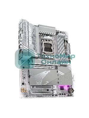 Материнская плата Gigabyte X870 AORUS ELITE WIFI7 ICE, AM5, AMD X870, 4xDDR5, 4xSATA, 4xM.2, 1xPCI-E 5.0 x16, 1xPCI-E 4.0 x4, 1xPCI-E 3.0 x2, 1xHDMI, 1x 2.5Gb LAN, 2xUSB-C 4.0, 2xUSB 3.2 Gen 2, 4xUSB 3.2 Gen 1, 4xUSB 2.0, 2x3.5 мм, 7.1, ATX