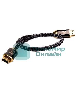 Кабель HDMI 19M/M,ver. 2.1, 8K@60 Hz 0.5m метал разъемы, нейлоновая оплетка Telecom TCG300-0.5M Кабель HDMI 19M/M,ver. 2.1, 8K@60 Hz 0.5m метал разъемы, нейлоновая оплетка Telecom