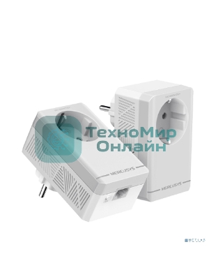 Комплект адаптеров Powerline с розеткой Mercusys MP300P KIT