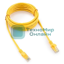 Патч-корд UTP Cablexpert cat.5e, 3м, литой, многожильный, желтый