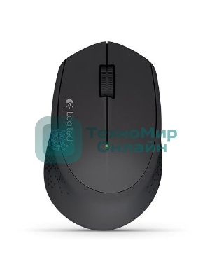 Мышь беспроводная Logitech M280 черный, 1000 dpi, радиоканал, USB, кнопки - 3