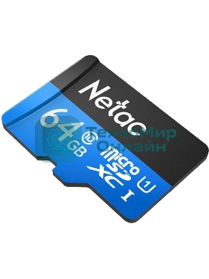 Флеш карта microSDHC 64Gb Netac P500 NT02P500STN-064G-S (без SD адаптера) 80Mb/s