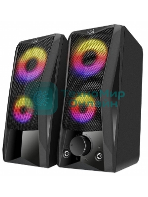 Акустическая система SVEN 445, черный, USB, 2.0,2x3 Вт(RMS), подсветка