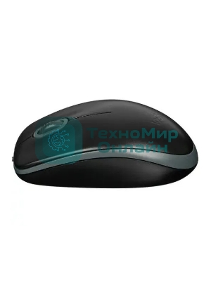 Мышь проводная Logitech M110 Silent черный, 1000 dpi, USB, кнопки - 3