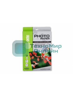 Фотобумага Cactus CS-GA523050 A5/230г/м2/50л. глянцевая для струйной печати
