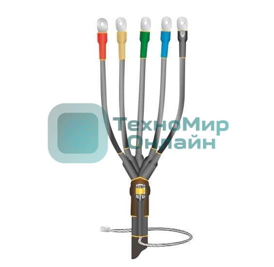 Муфта кабельная концевая универс. 1кВ 1ПКВ(Н)ТпбН-5х(70-120) с болтовыми наконечниками Нева-Транс Комплект 22020151