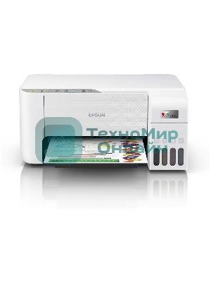МФУ струйное Epson L3256 (C11CJ67407/C11CJ67414/C11CJ67421/C11CJ67519/C11CJ67504/C11CJ67524/C11CJ67516), A4 цветное, печ. до 10 стр/мин. (ч/б) до 5 стр/мин. (цвет), 1440 x 5760 dpi (печать) 1200x2400dpi (скан.), USB, Wi-Fi