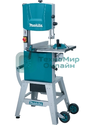 Пила Makita LB1200F ленточная [LB1200F] 900Вт,400\800м\мин,рез-165х305мм,81.2кг,кор,стол на ножках,подсв,угл направляющая+5полотен