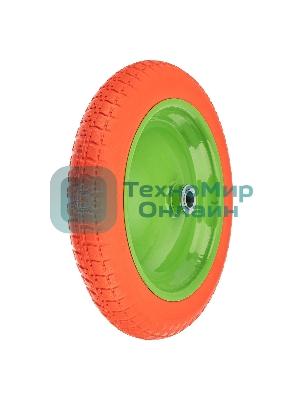 Колесо полиуретановое Сибртех 3.00-8, длина оси 90 мм, подшипник 20 мм