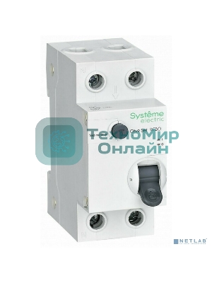 Выключатель автоматический дифференциального тока 2п (1P+N) C 40А 30мА тип AC 4.5кА City9 Set 230В SE C9D34640
