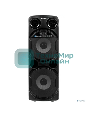 Колонка АС SVEN PS-750, черный (80 Вт, TWS, Bluetooth, FM, USB, microSD, LED-дисплей, 2х4400мА*ч)