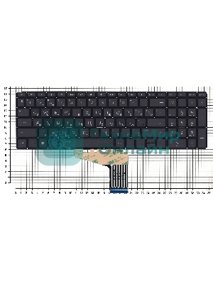 Клавиатура для ноутбука HP Omen 15-DH черная