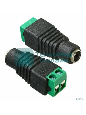 Разъем питания PROconnect гнездо 2.1х5.5 мм с клеммной колодкой