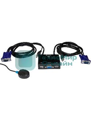 Переключатель KVM 2-портовый ORIGO OKVM221/A1A с портами VGA и USB
