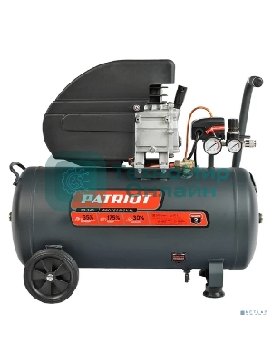 Компрессор поршневой безмасляный Patriot Professional 50-340, 340 л/мин, 8 бар, 2000 Вт, 50 л, быстросъемный 1/4