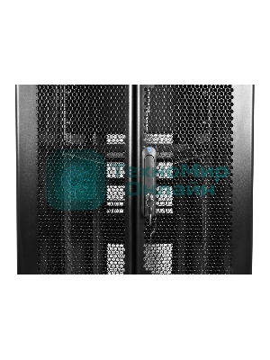 Шкаф серверныйЦМО! ПРОФ напольный 42U (800x1200) дверь перфорированная 2 шт., черный, в сборе (ШТК-СП-42.8.12-44АА-9005)