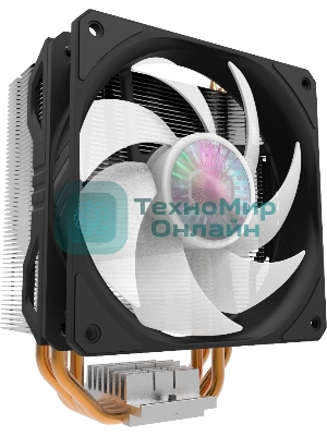 Кулер для процессора Cooler Master Hyper 212 Spectrum V2 черный, 120 мм, алюминий/медь, 1800 об/мин, 27 дБ, 4 pin, 150 Вт, 157 мм