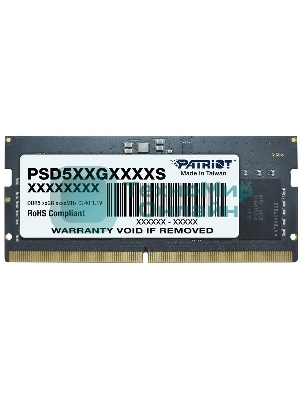 Оперативная память Patriot, DDR5, 16GB (1x16 GB), 4800 MHz, CL40, SO-DIMM