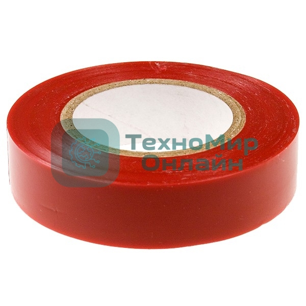 Изолента Сибртех ПВХ, 19 мм х 20 м, красная
