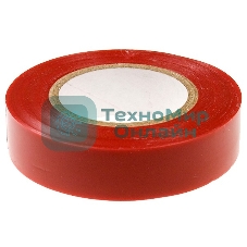 Изолента Сибртех ПВХ, 19 мм х 20 м, красная
