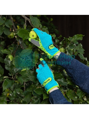 Перчатки садовые Luxe Palisad на липучке, силиконовое нанесение, размер 9