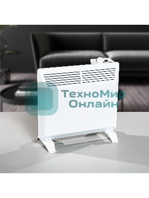 Конвектор Denzel XCE-1000 белый, 1000 Вт, 15 м2, термостат