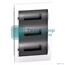 Бокс СП EASY9 встраив. с прозрачной дверью 3ряда 36мод. SchE