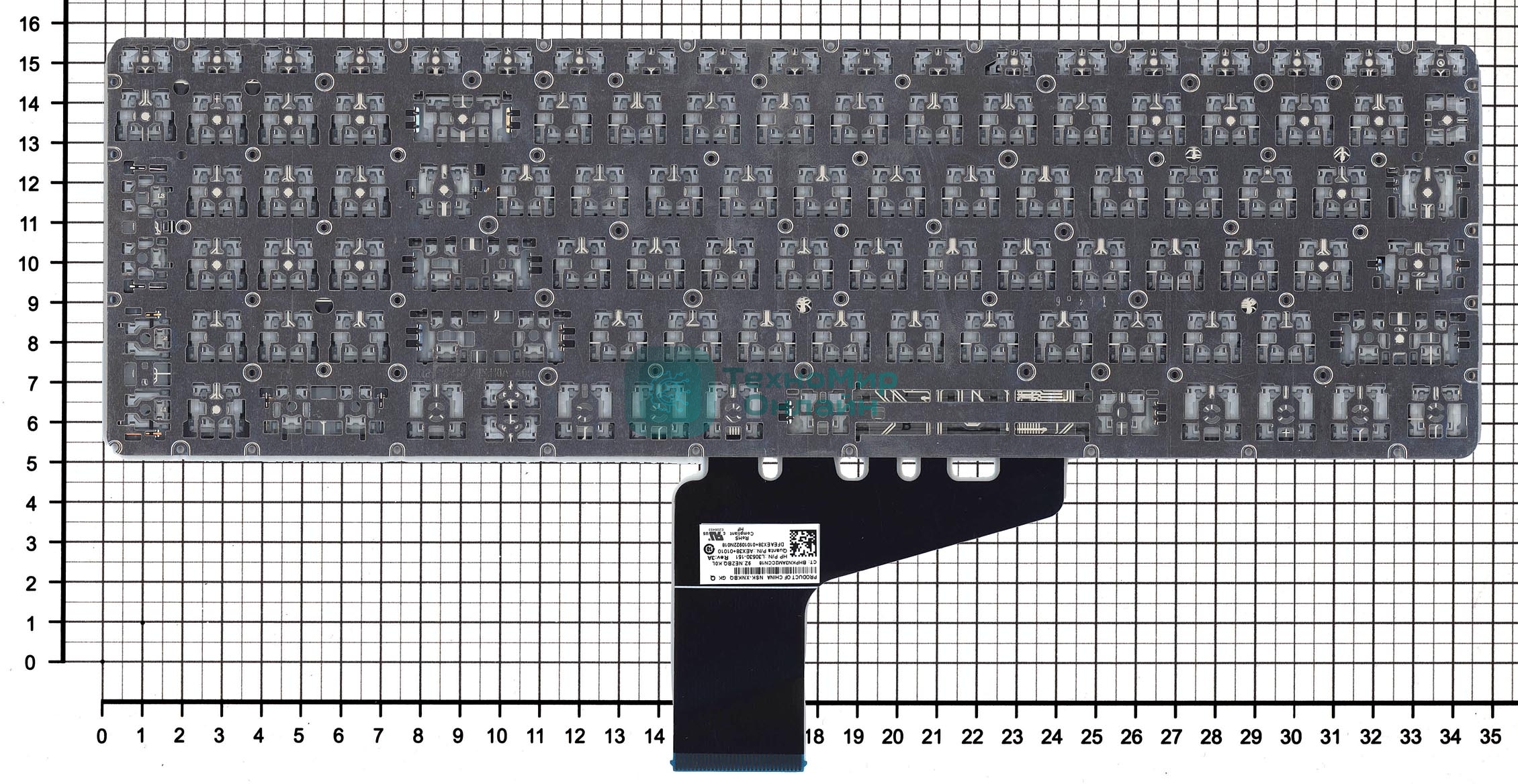 Клавиатура для ноутбука HP Omen 15-DH черная