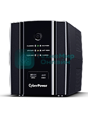 Источник бесперебойного питания CyberPower UT2200EG ИБП Line-Interactive, Tower, 2200VA/1320W USB/RJ11/45/USB charger A/C (4 EURO) NEW, 12В/9 Ач х 1