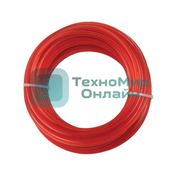 Леска для триммеров PATRIOT Duoline D 2,0мм L 15мскрученный квадрат, двухцветная, красная жила