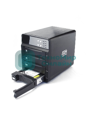 Внешний корпус для HDD AgeStar 3C4B3A1 SATA II алюминий черный LCD 3.5