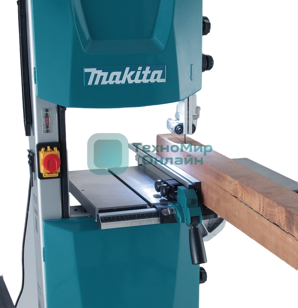 Пила Makita LB1200F ленточная [LB1200F] 900Вт,400\800м\мин,рез-165х305мм,81.2кг,кор,стол на ножках,подсв,угл направляющая+5полотен