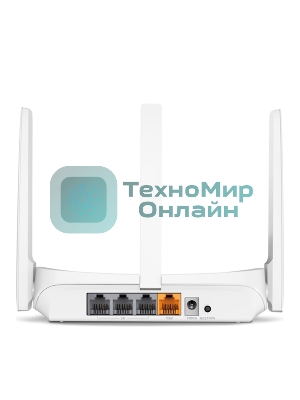 Маршрутизатор Mercusys MW305R Wi-Fi роутер 300 Мбит/с 2,4 ГГц, 1 порт WAN 10/100 Мбит/с + 4 порта LAN 10/100 Мбит/с, 2 фиксированные антенны