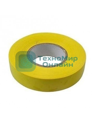 Изолента Сибртех ПВХ, 19 мм х 20 м, желтая