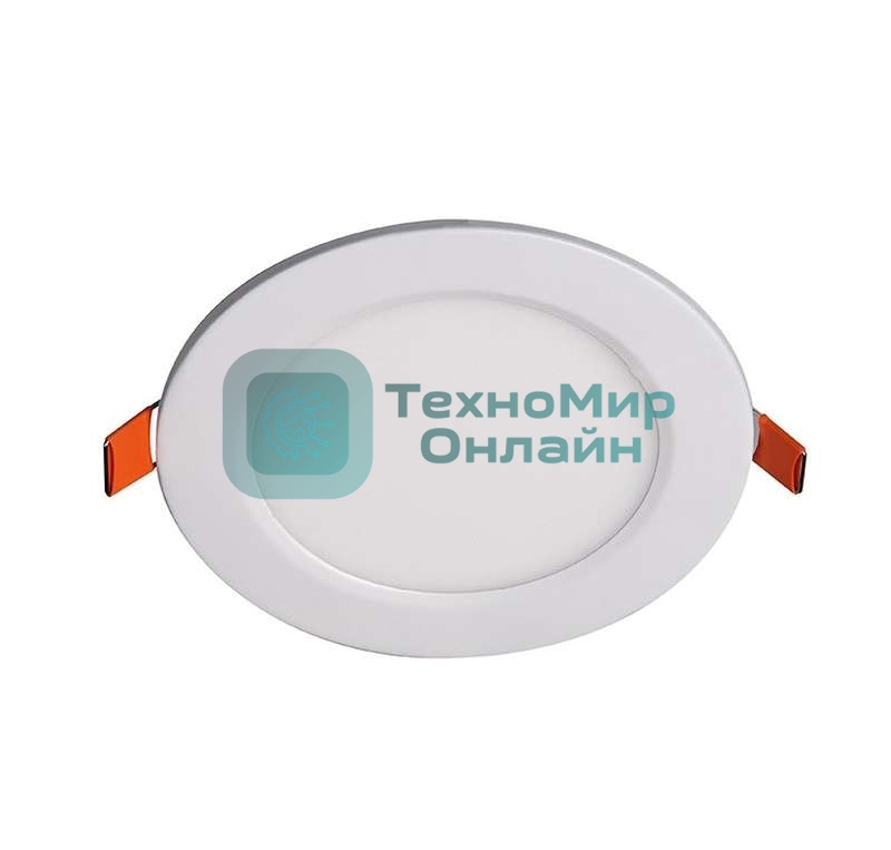 Светильник светодиодный JazzWay ультратонкий встраив. PPL-R 6Вт 6500К IP40 WH d120мм круглый