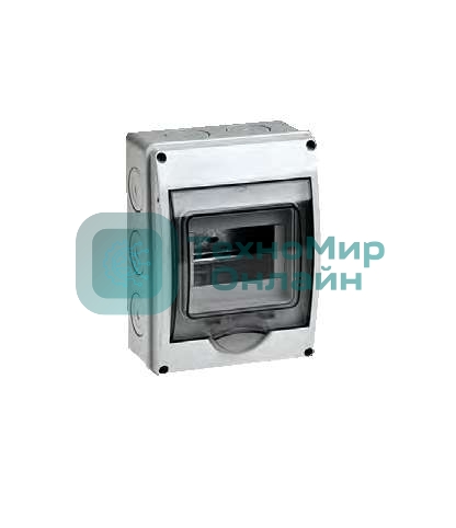 Бокс ОП Тусо 5мод. IP65 сер./дым. двер. Рувинил 69005