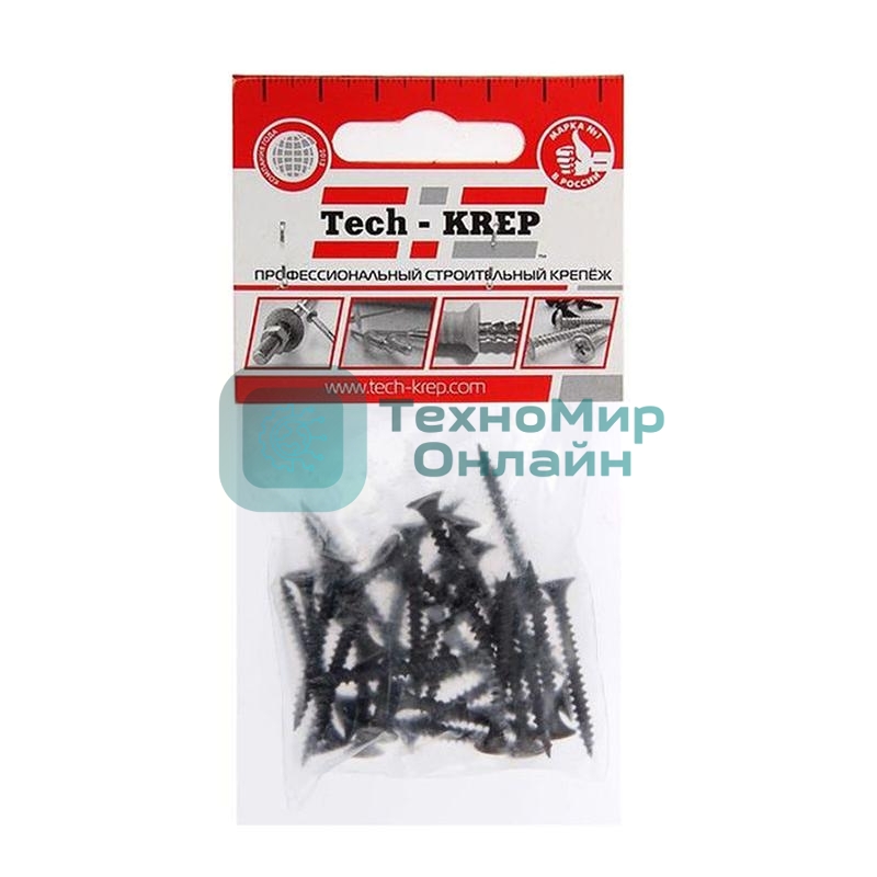 Саморез 3.5х35 гипсокартон-металл (уп. 30 шт) пакет Tech-Krep 102379