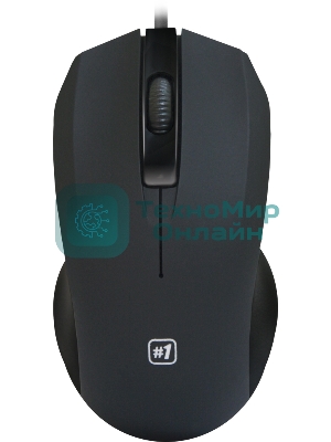 Мышь проводная Defender MM-310 черный, 1000 dpi, USB, кнопки - 3