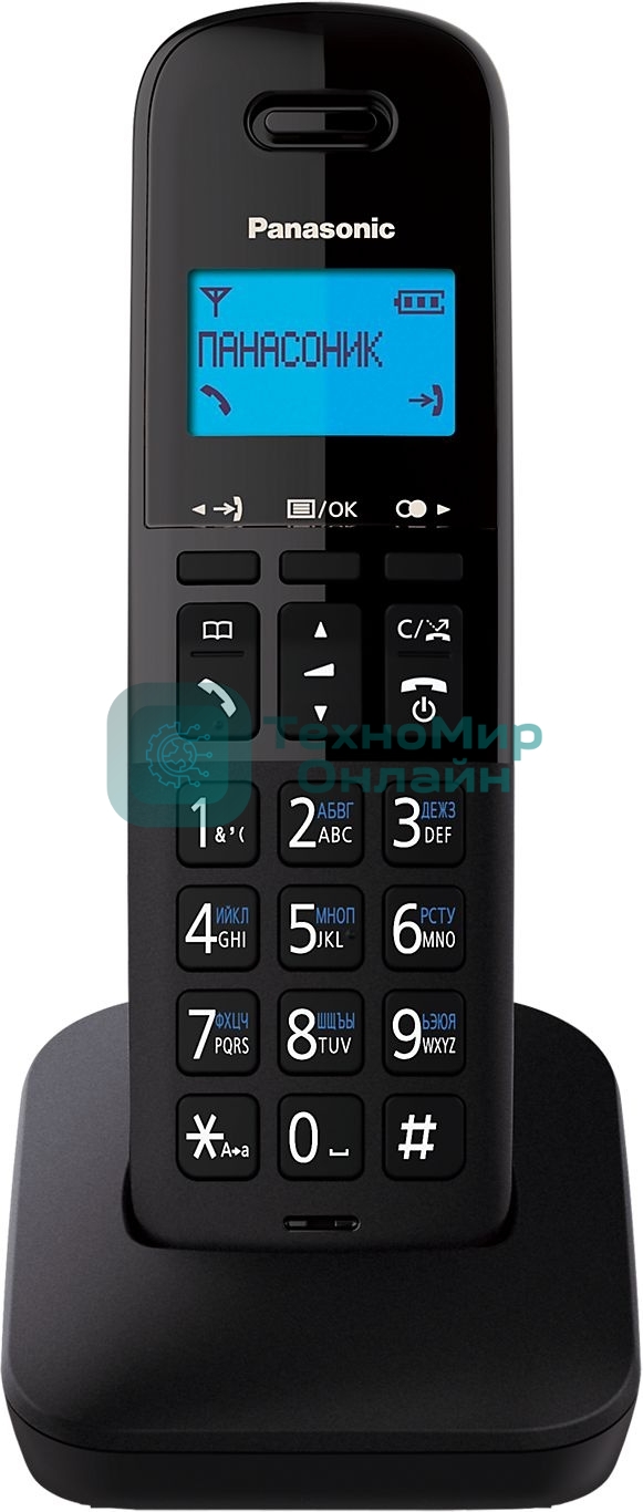 Телефон беспроводной (DECT) Panasonic KX-TGb610RUB черный АОН