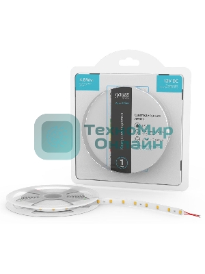 Лента светодиодная Basic Gauss 12V 4,8W/m 312lm/m 4000K IP20 LED 2m 1/100