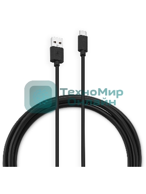 Кабель Buro BU-USB-AC-1.5M-3A USB (m)-USB Type-C (m) 1.5м черный