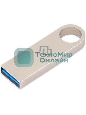 Флешка USB Digma DRIVE3 (DGFUL128A30SR), 128Gb, USB 3.0, R/W 70/30, серебристый