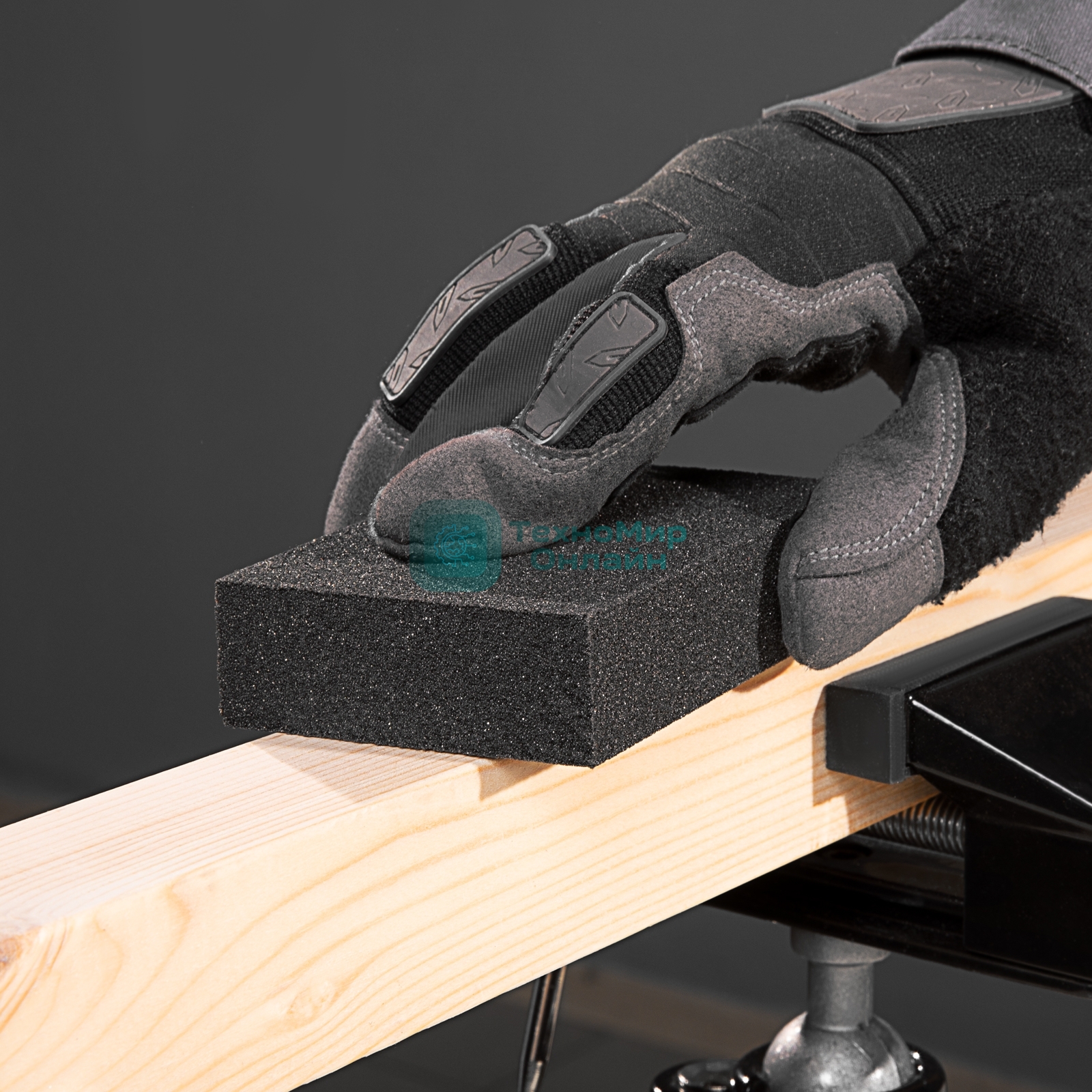 Губка для шлифования Matrix 100 x 70 x 25 мм, мягкая, 3 шт., P 60/80, P 60/100, P 80/120